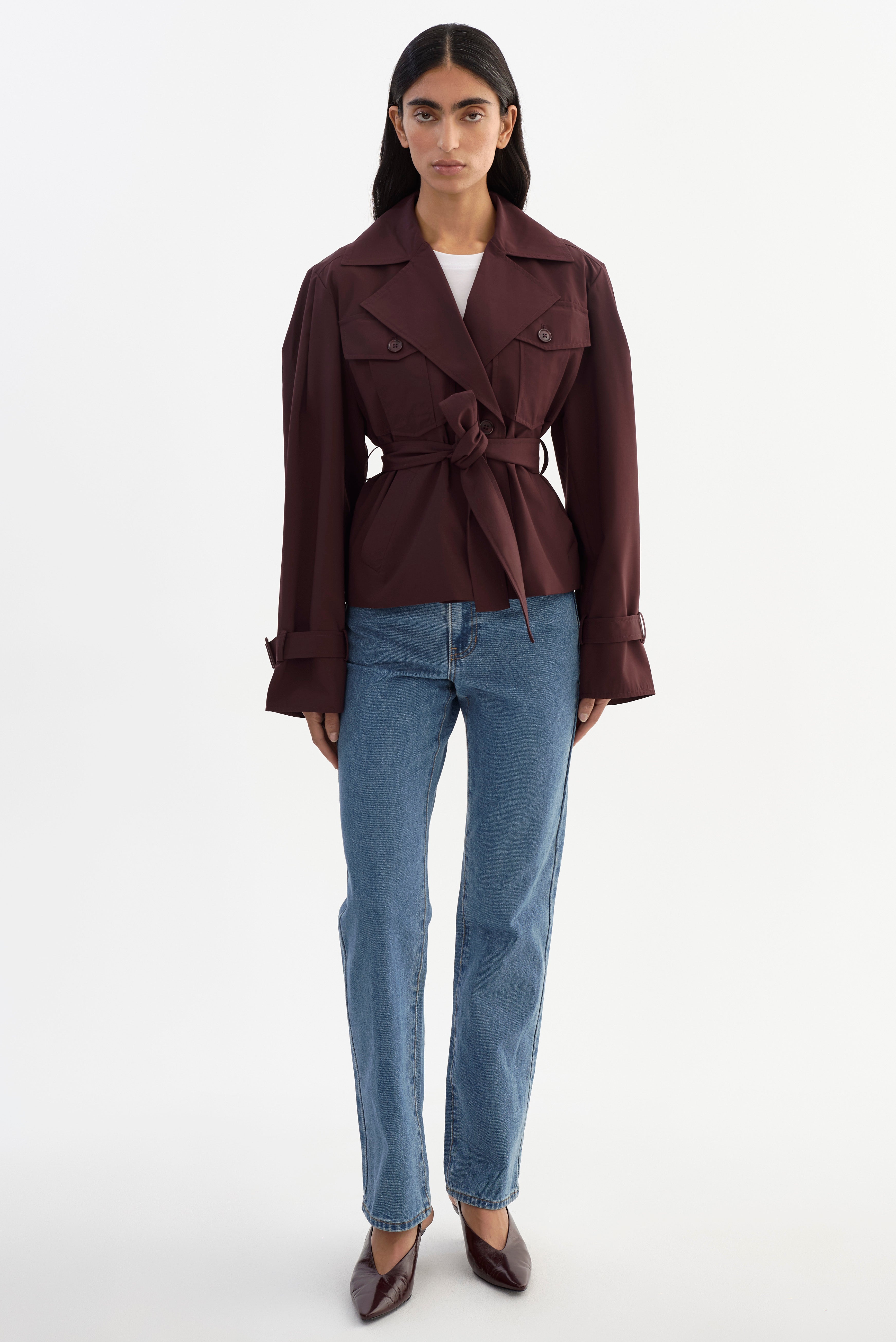 QUINN | Cropped Trench Coat