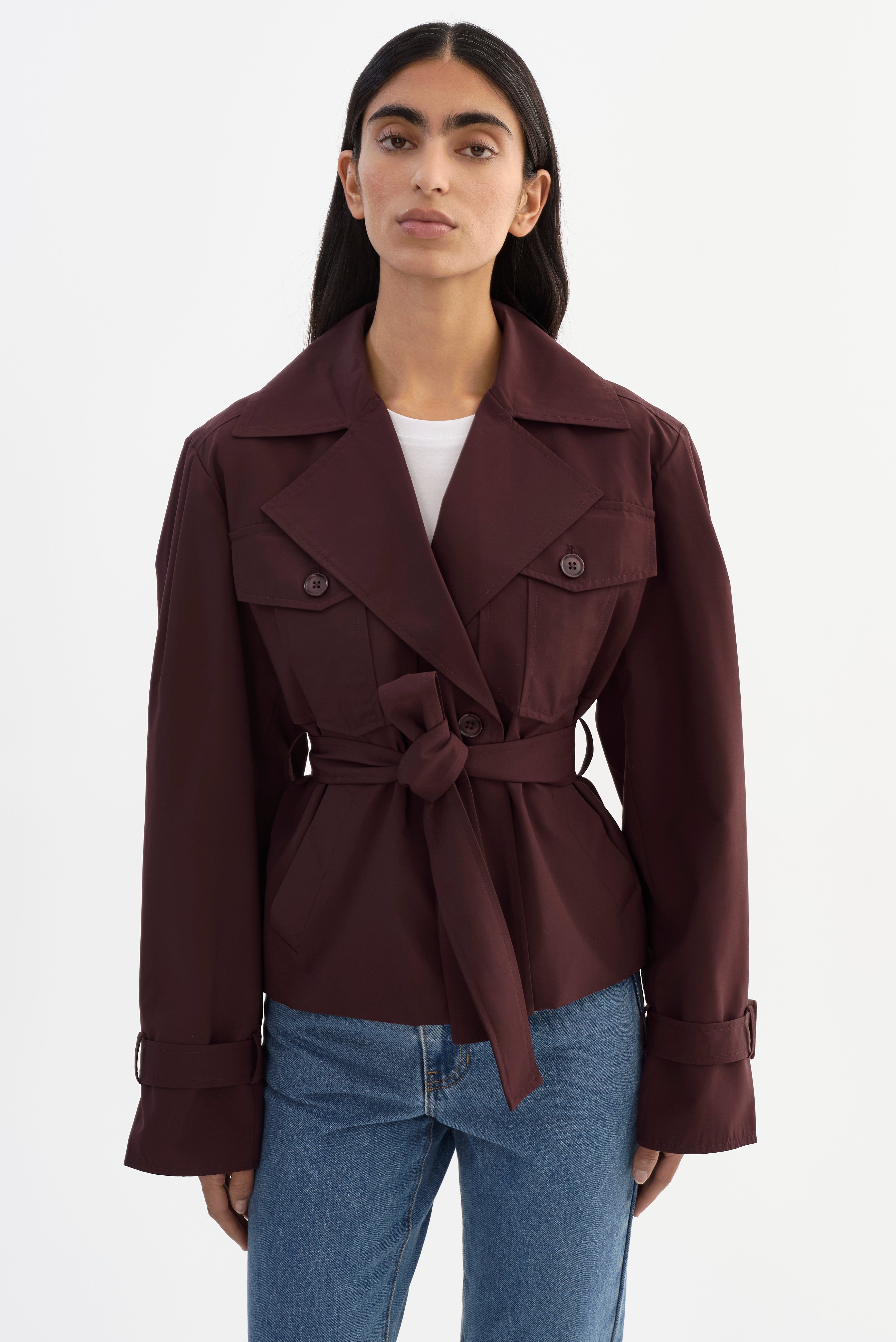 QUINN | Cropped Trench Coat
