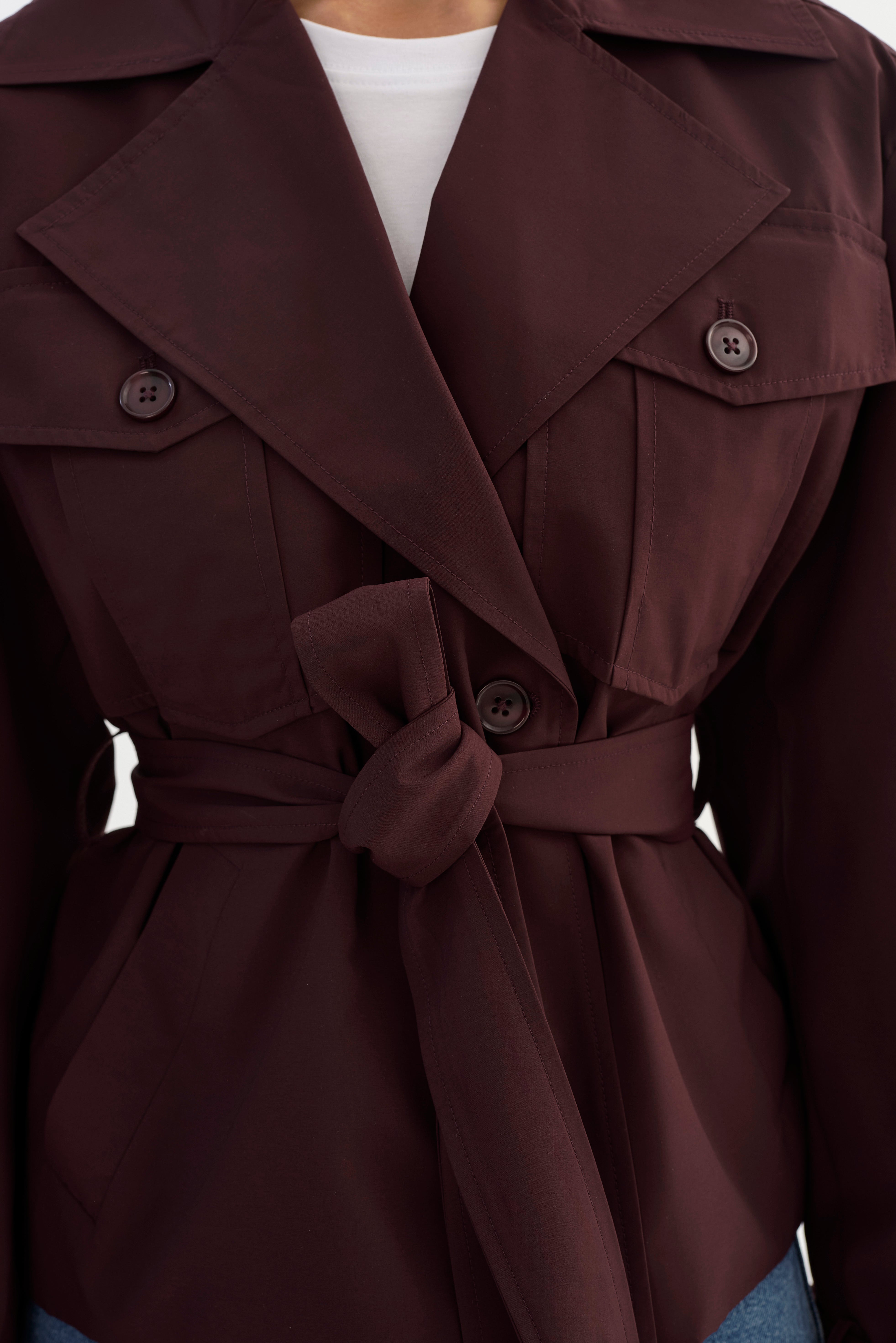 QUINN | Cropped Trench Coat