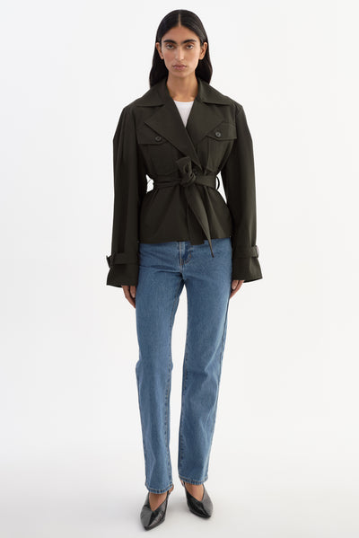 QUINN | Cropped Trench Coat