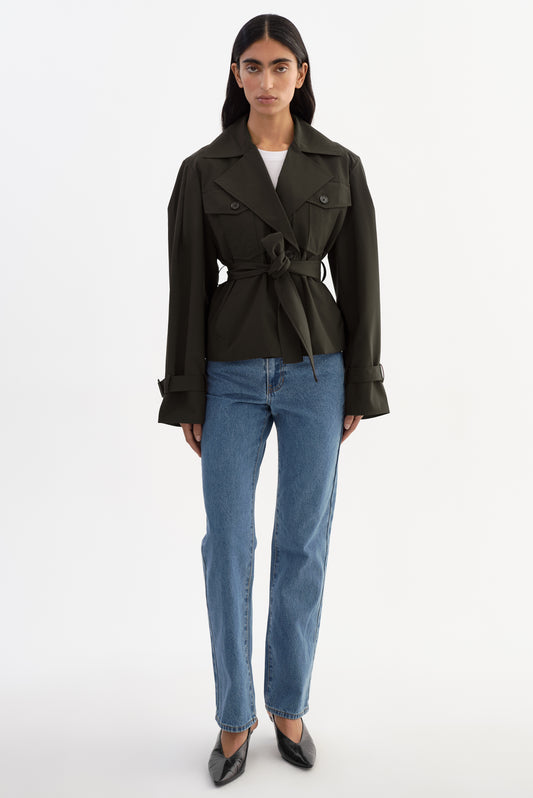 QUINN | Cropped Trench Coat