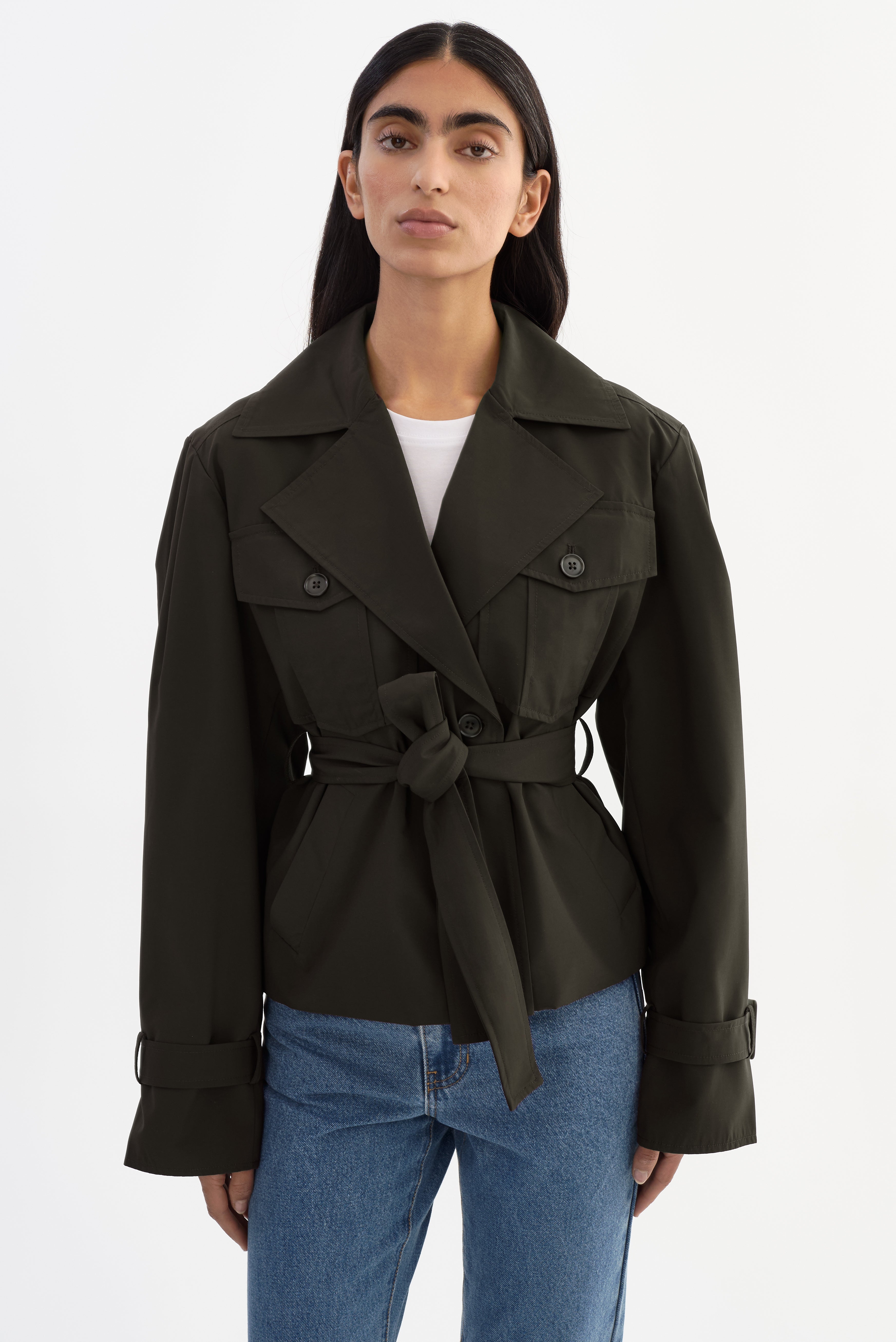 QUINN | Cropped Trench Coat