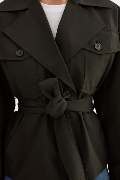 QUINN | Cropped Trench Coat