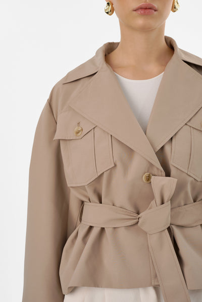 QUINN | Cropped Trench Coat