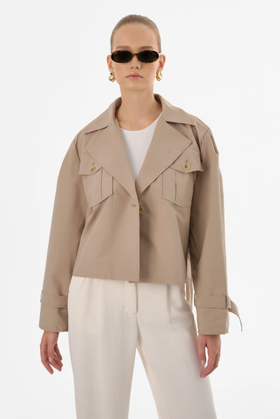 QUINN | Cropped Trench Coat