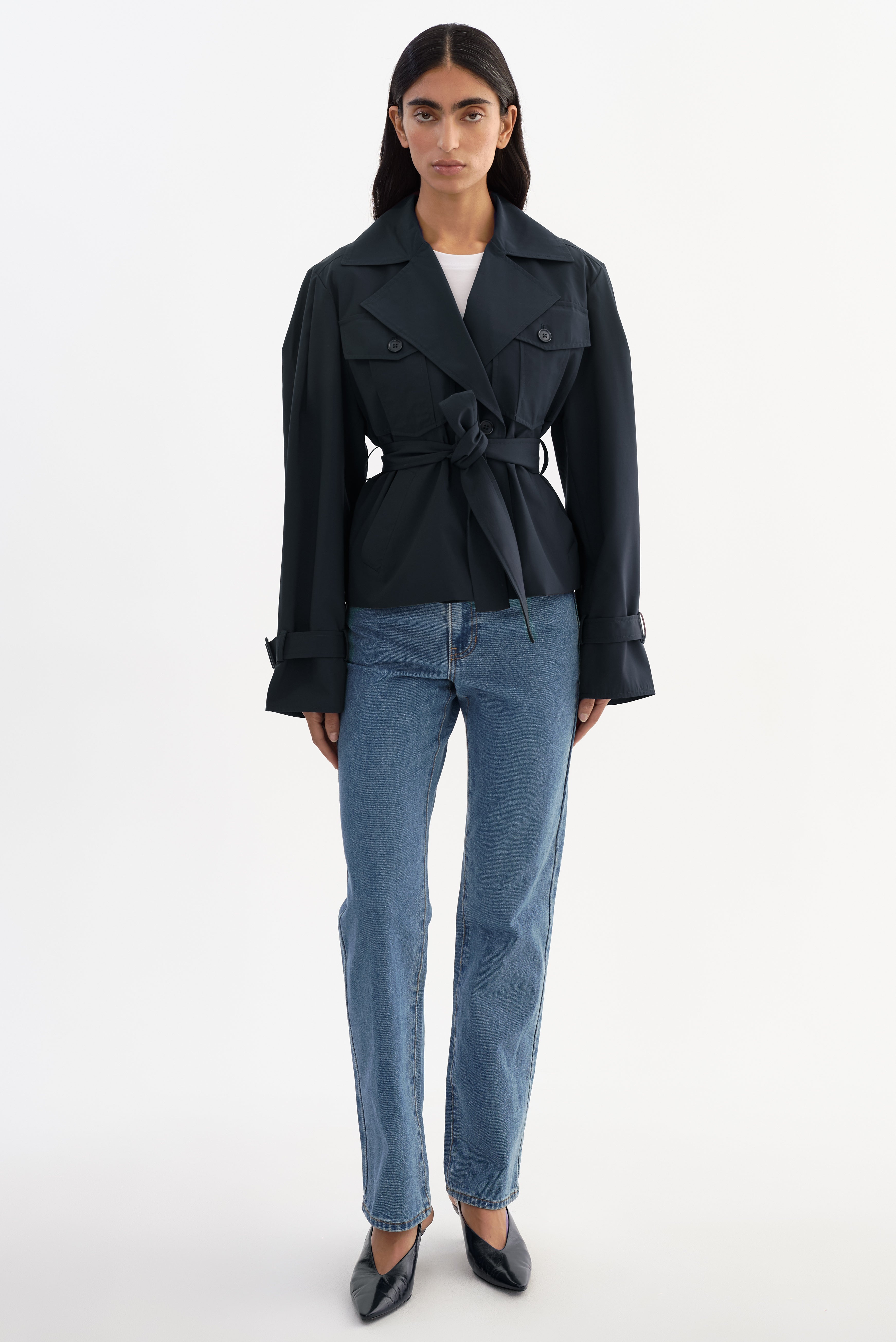 QUINN | Cropped Trench Coat