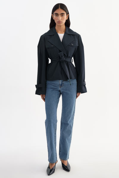 QUINN | Cropped Trench Coat