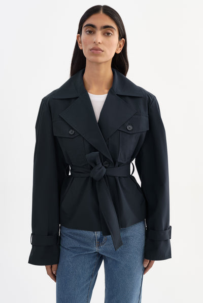 QUINN | Cropped Trench Coat
