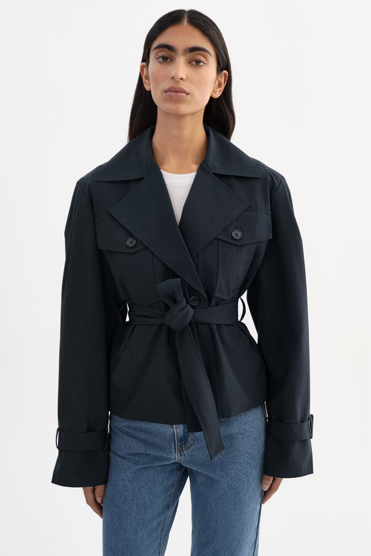QUINN | Cropped Trench Coat