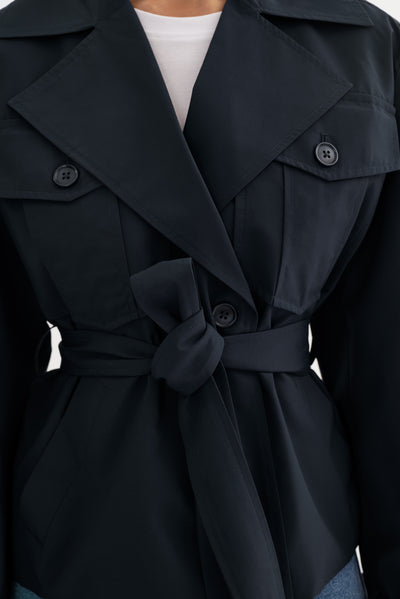 QUINN | Cropped Trench Coat