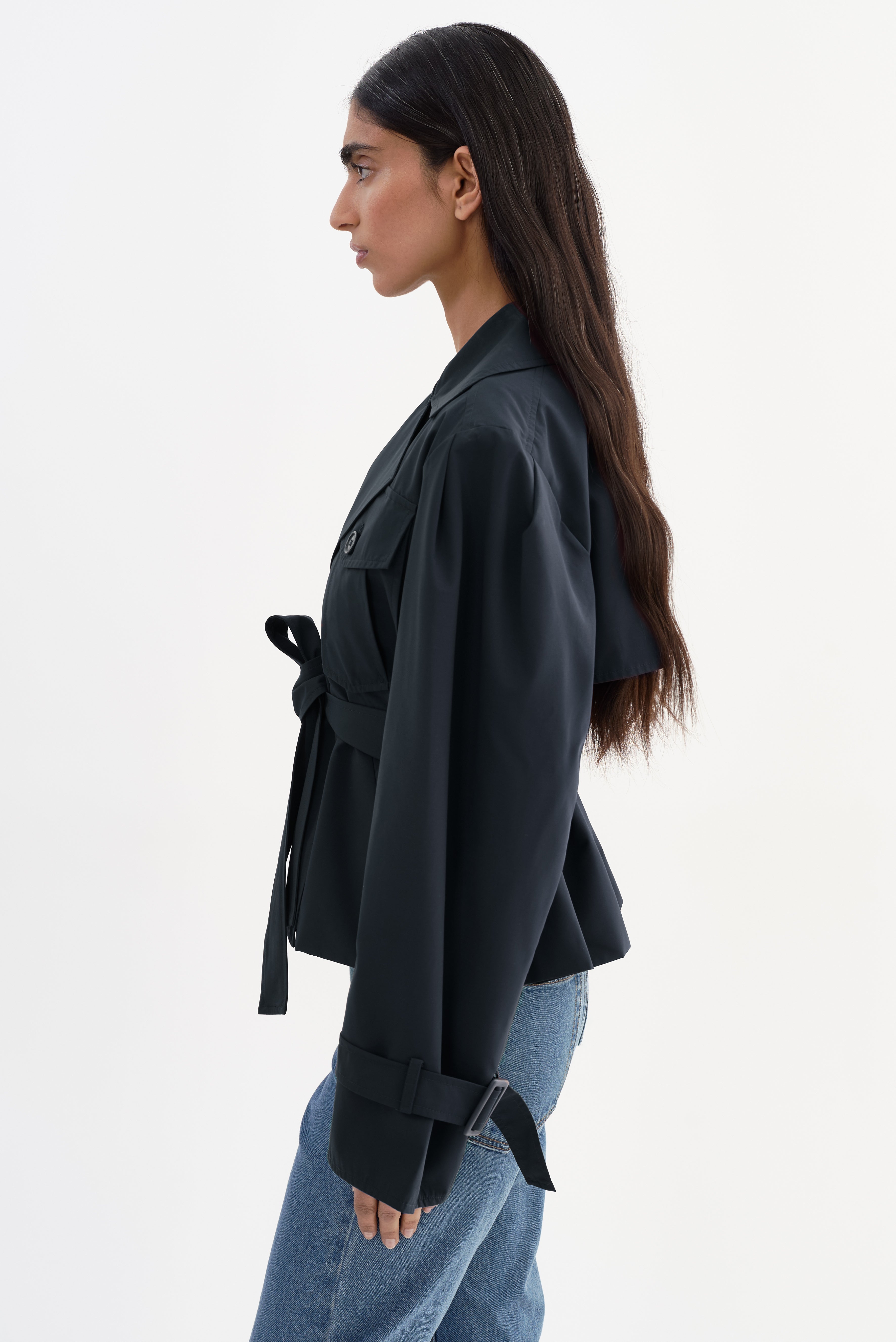 QUINN | Cropped Trench Coat