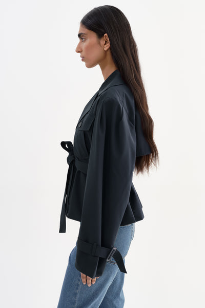 QUINN | Cropped Trench Coat