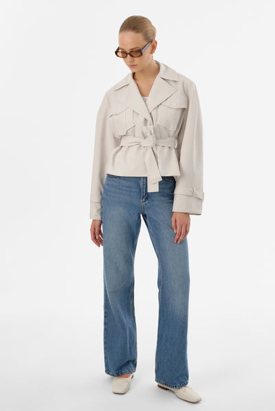 QUINN | Cropped Trench Coat