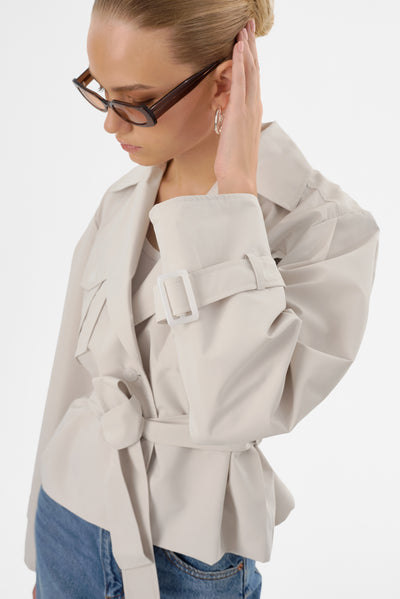 QUINN | Cropped Trench Coat