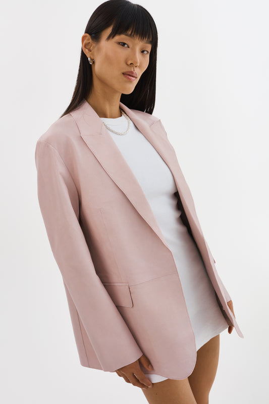 QUIRINA | Leather Blazer