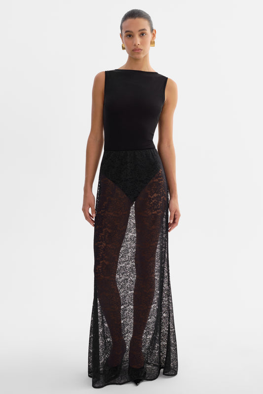 REN | Lace Maxi Skirt