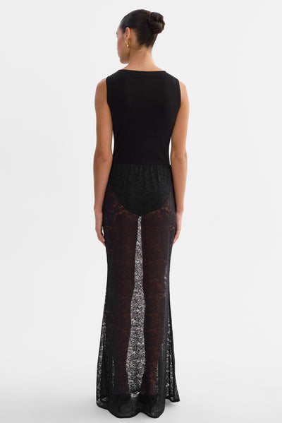 REN | Lace Maxi Skirt