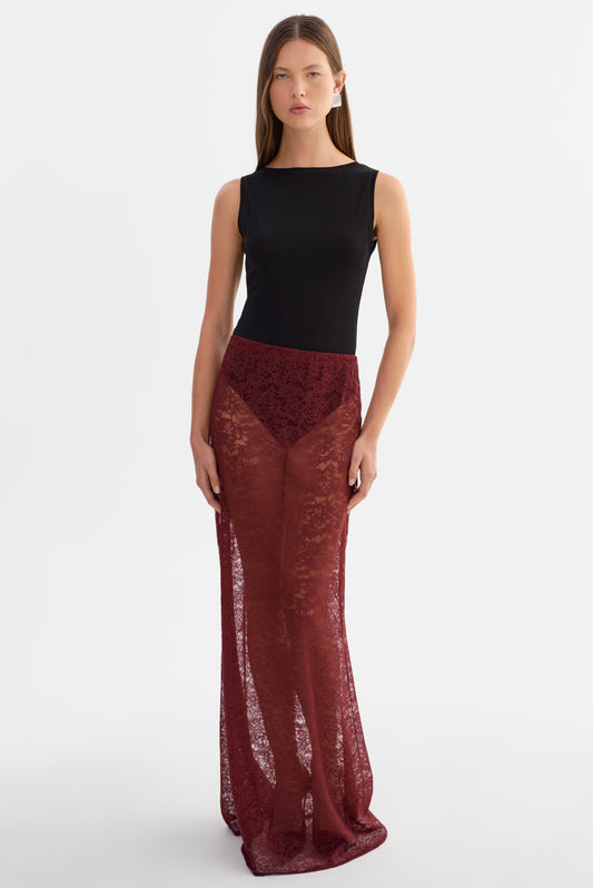 REN | Lace Maxi Skirt