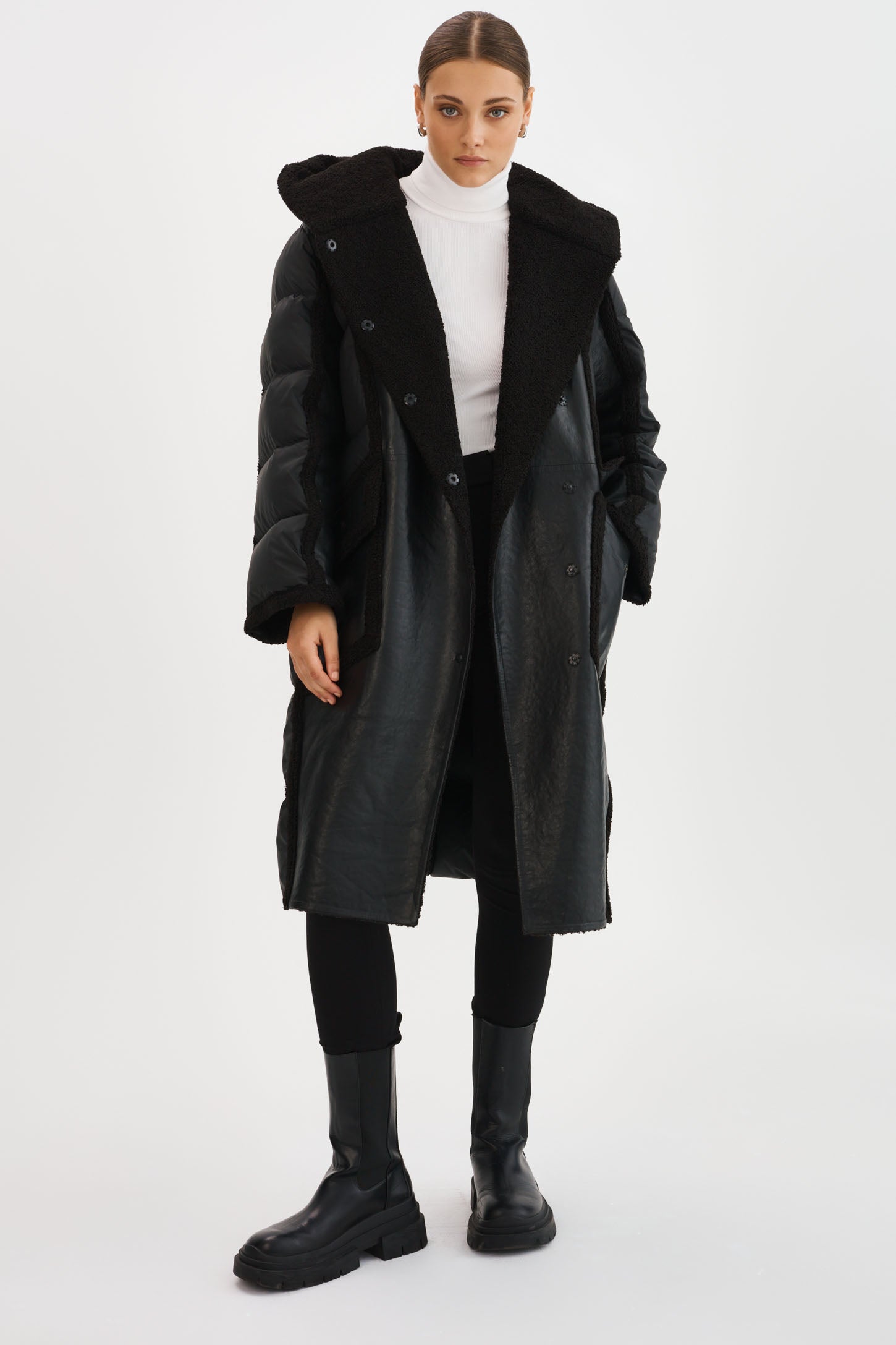 REXANA | Mixed Media Puffer Coat – LAMARQUE