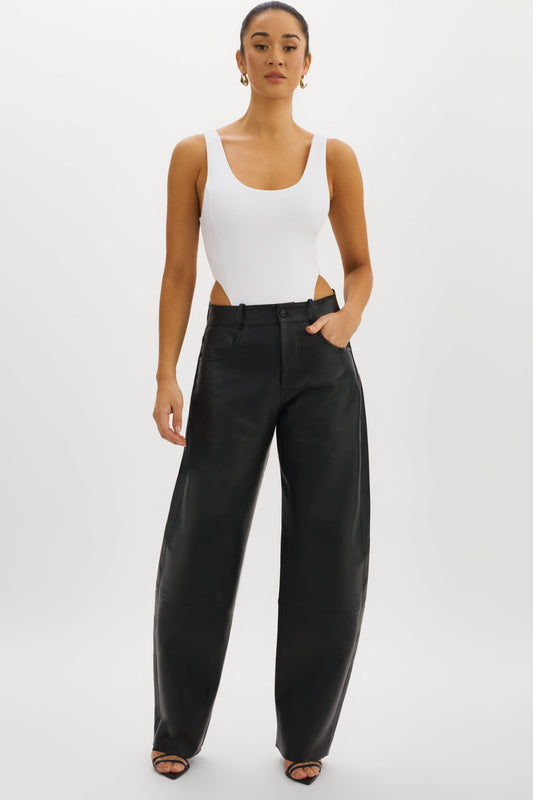 RIDA | Relaxed Leather Pants