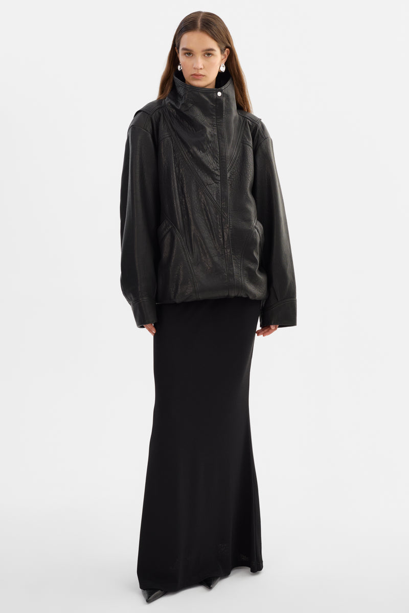 Oversized Leather Jacket