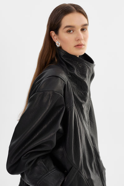 RONJA | Oversized Leather Jacket