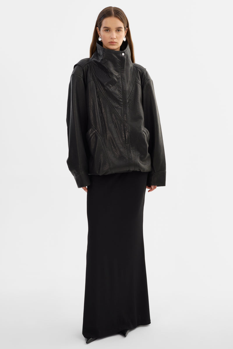 Oversized Leather Jacket