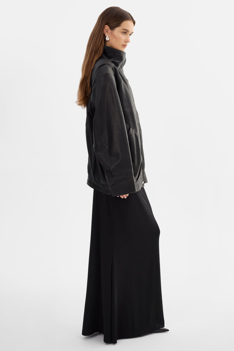Oversized Leather Jacket