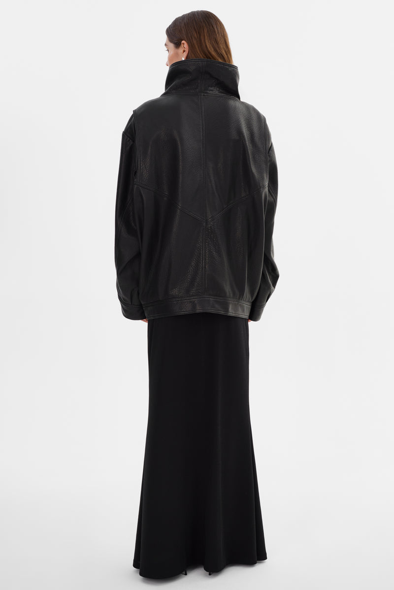 Oversized Leather Jacket