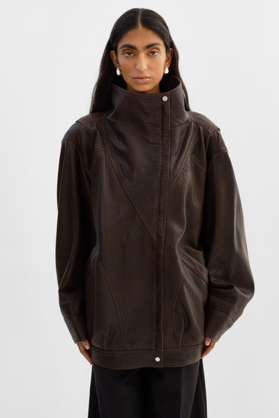 RONJA | Oversized Leather Jacket