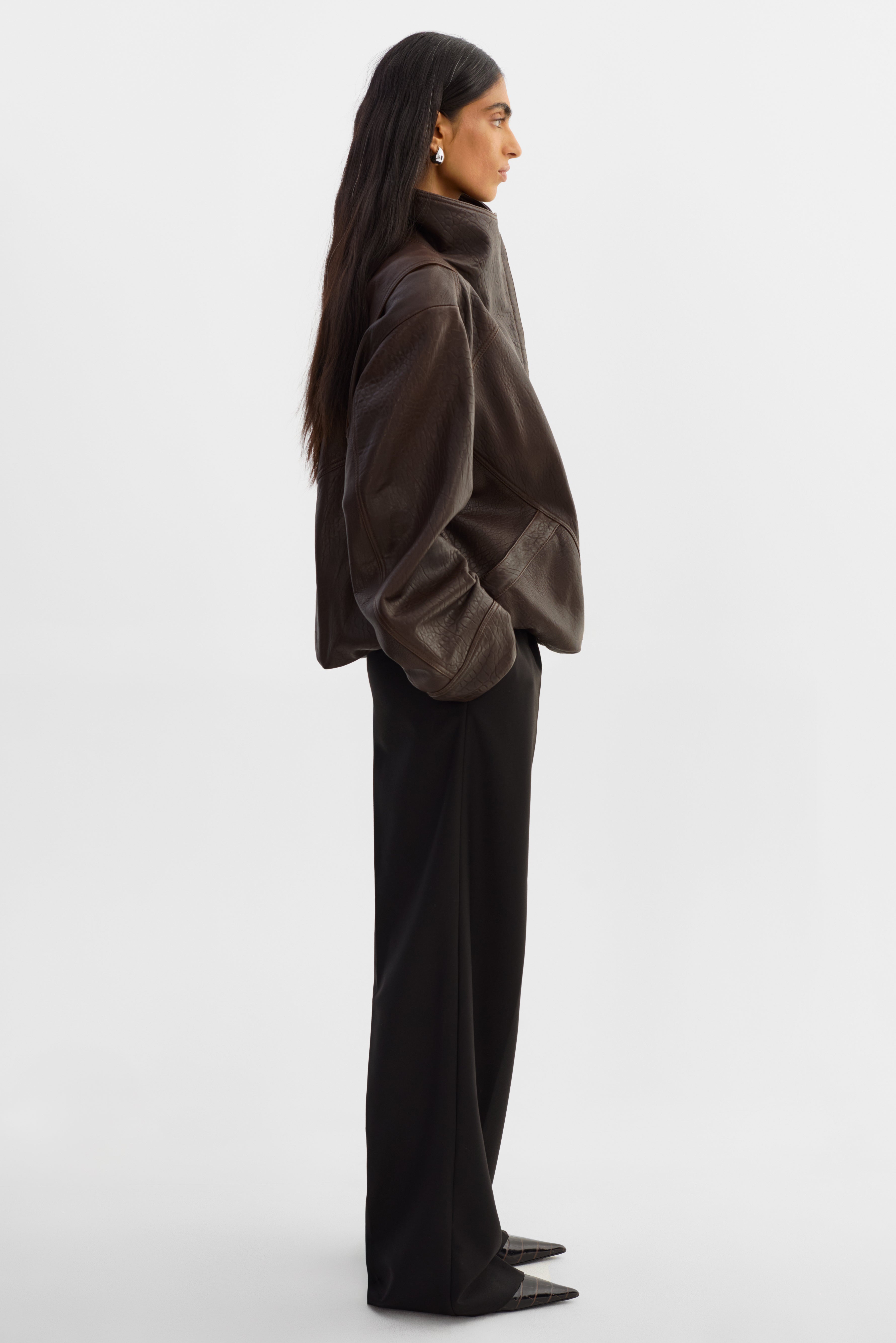 RONJA | Oversized Leather Jacket