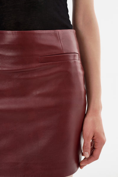 ROWAN | Leather Mini Skirt