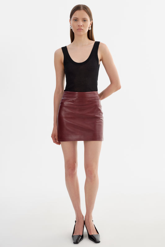 ROWAN | Leather Mini Skirt