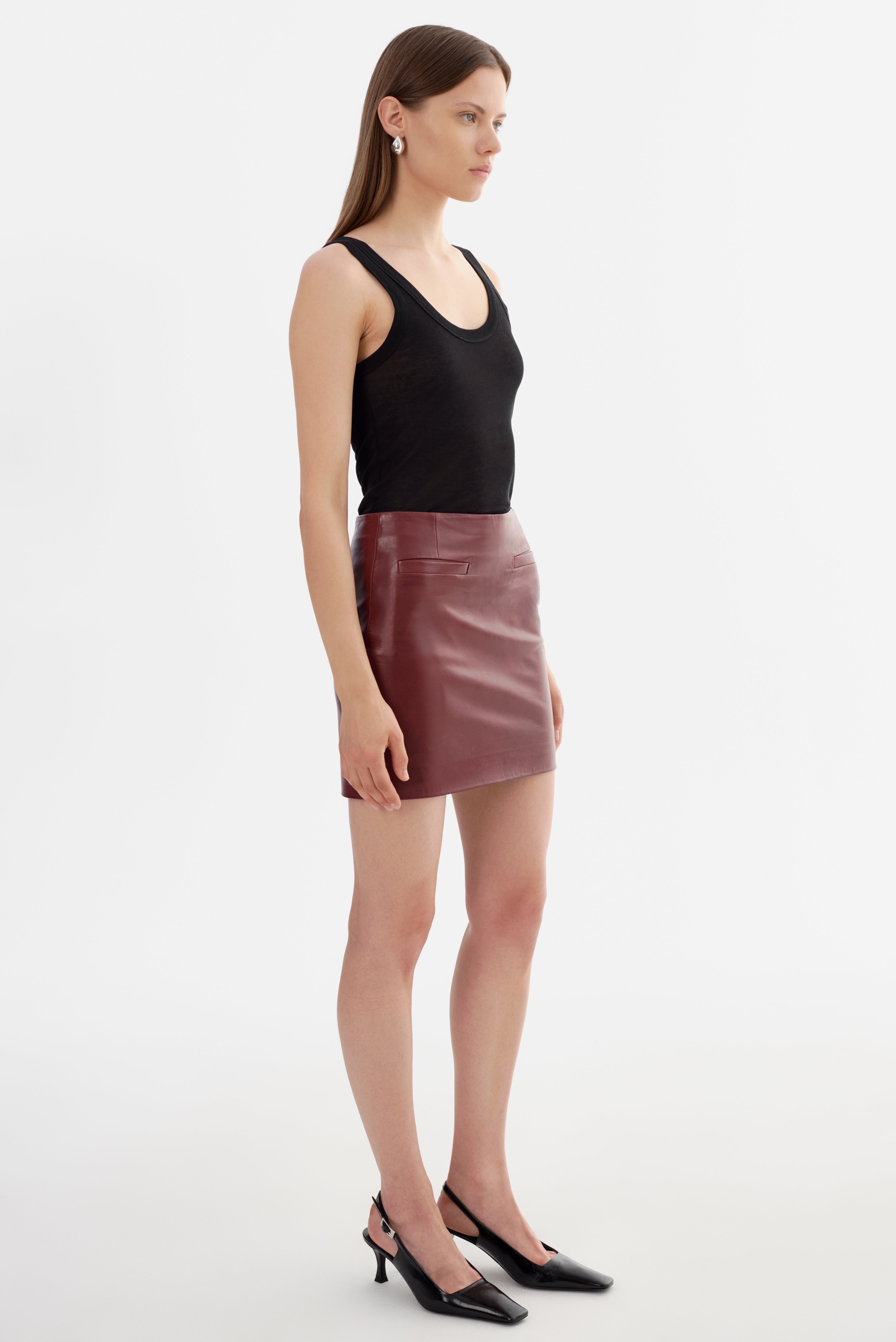 ROWAN | Mini-jupe en cuir