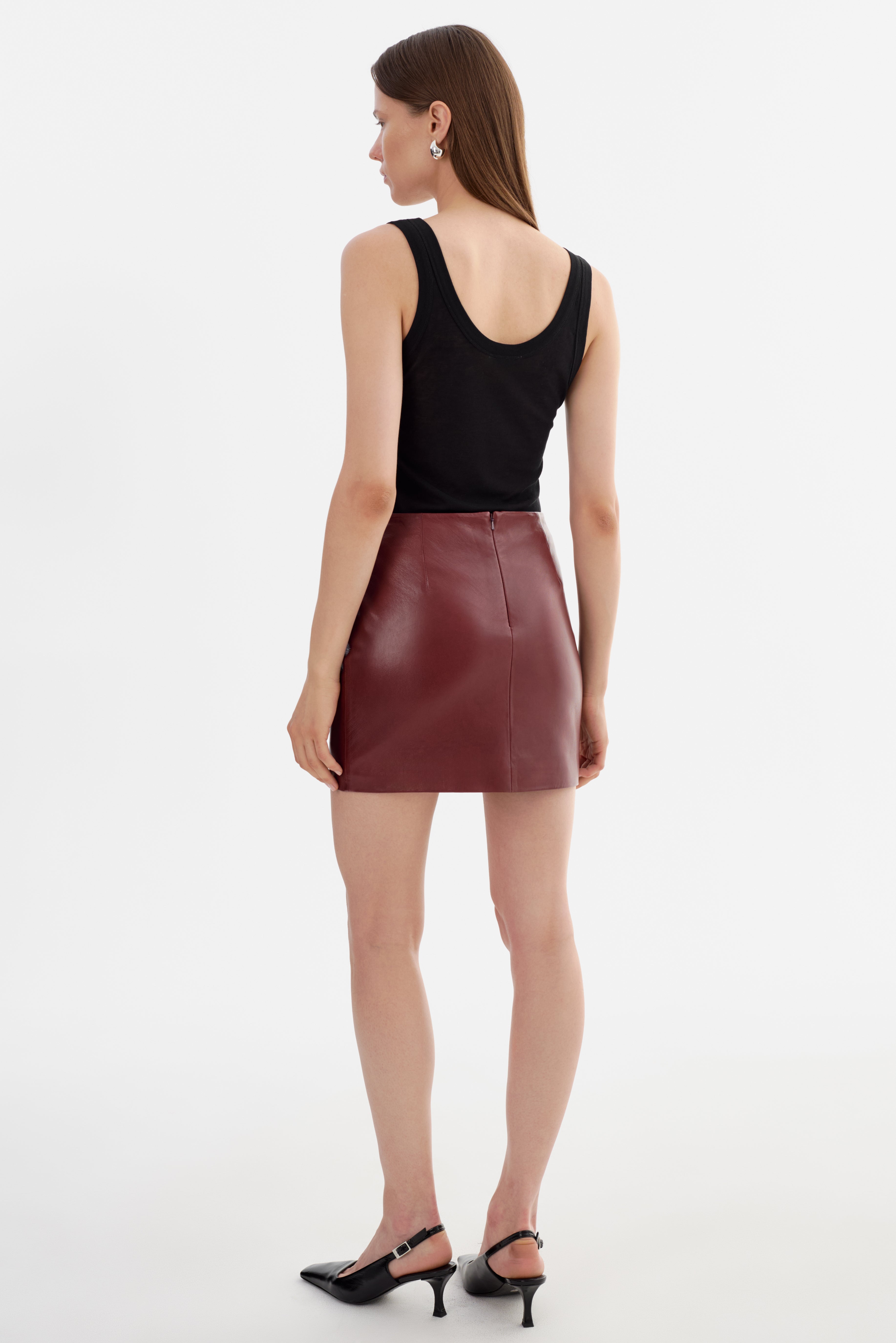 ROWAN | Mini-jupe en cuir