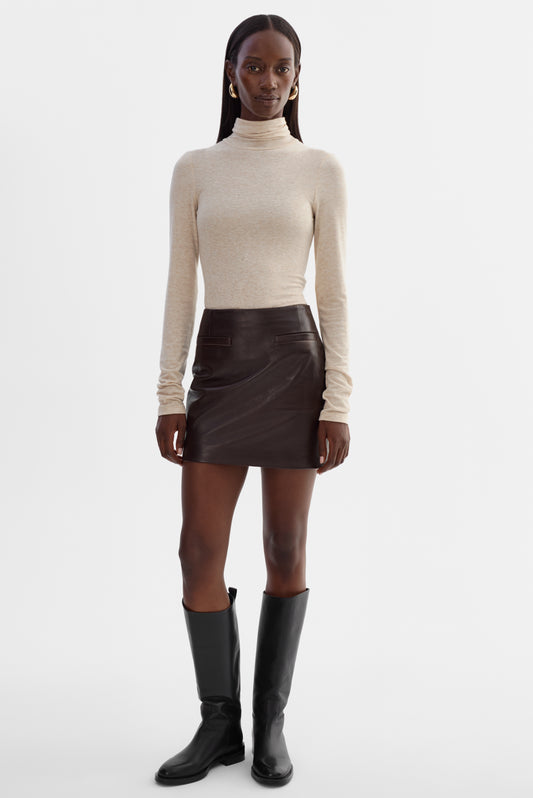 ROWAN | Leather Mini Skirt