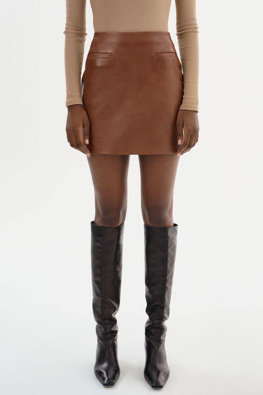 ROWAN | Leather Mini Skirt
