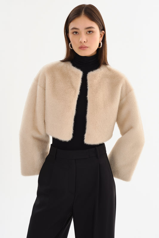 ROWDIE | Veste en Fausse Fourrure