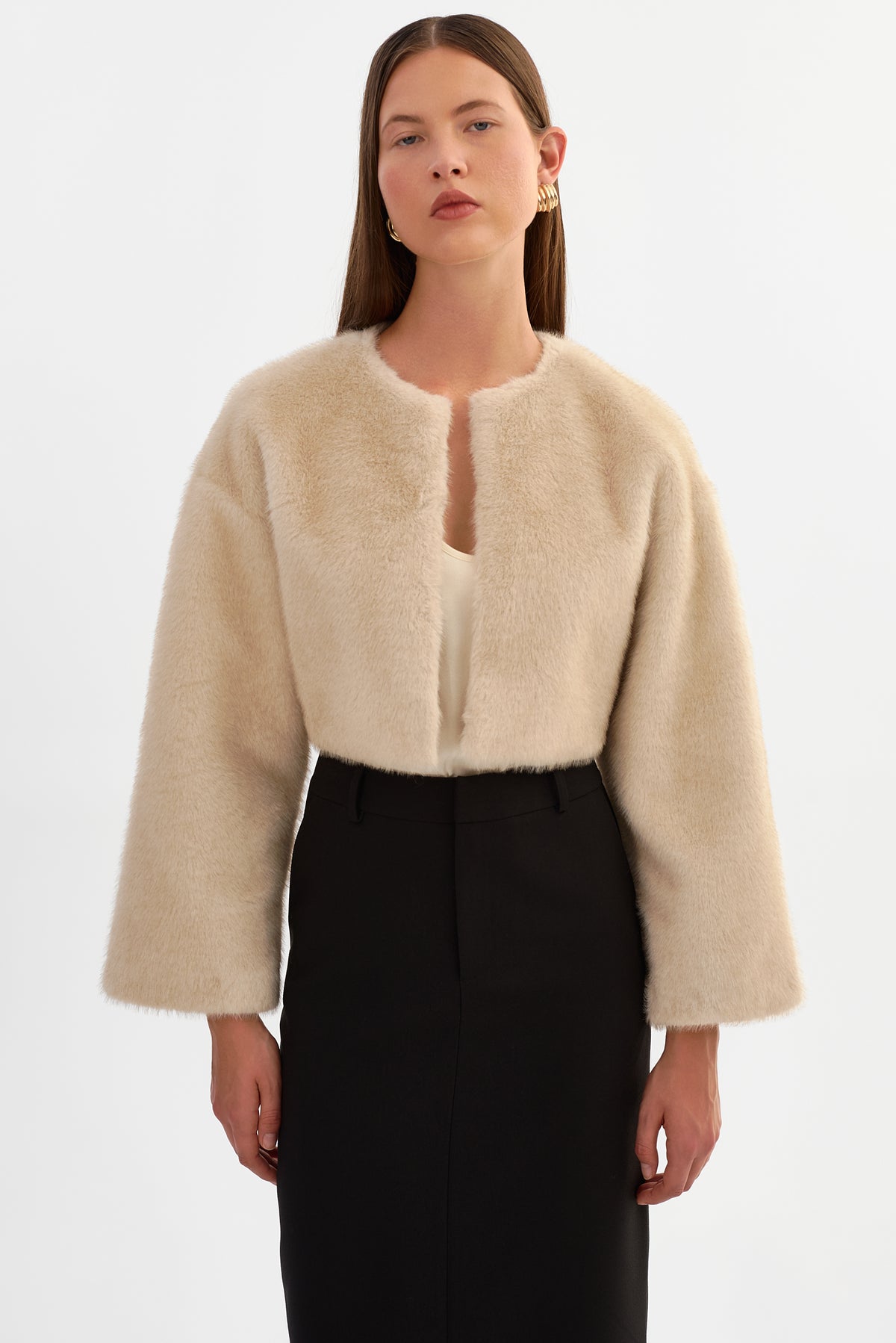 ROWDIE | Faux Fur Jacket