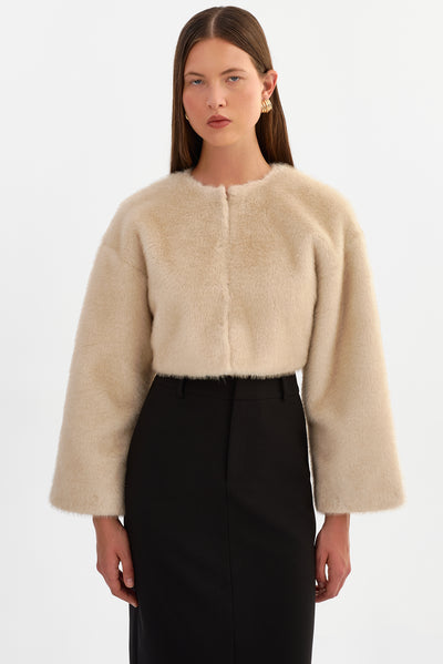ROWDIE | Faux Fur Jacket