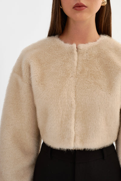 ROWDIE | Faux Fur Jacket