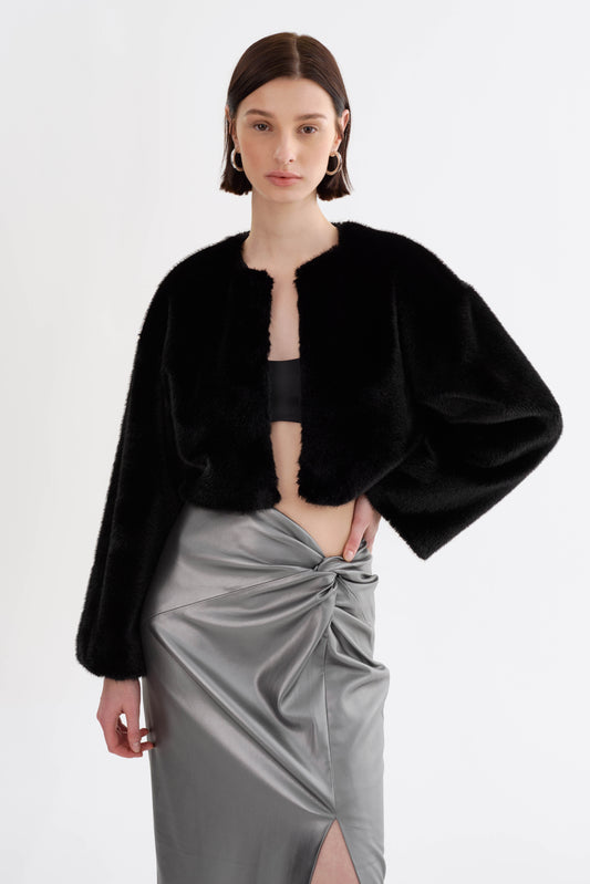ROWDIE | Veste en Fausse Fourrure