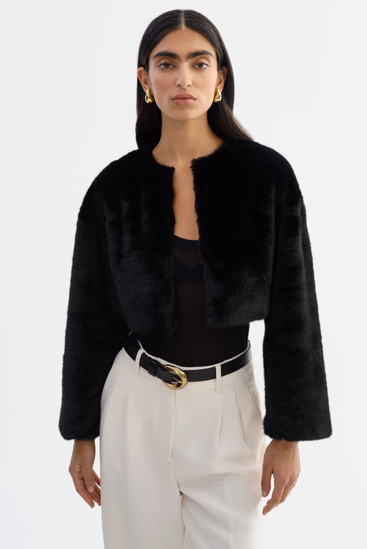 ROWDIE | Faux Fur Jacket