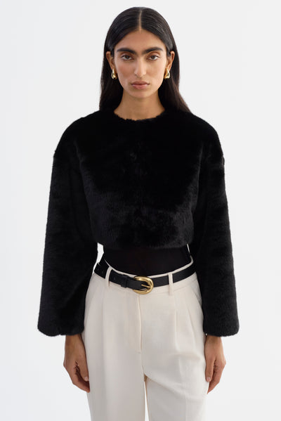 ROWDIE | Faux Fur Jacket