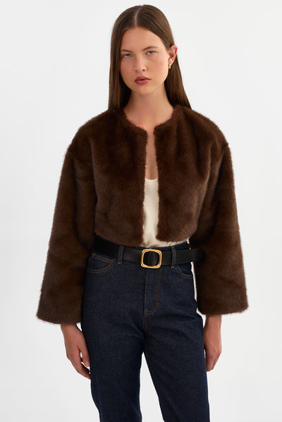 ROWDIE | Faux Fur Jacket