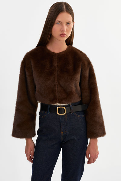 ROWDIE | Faux Fur Jacket