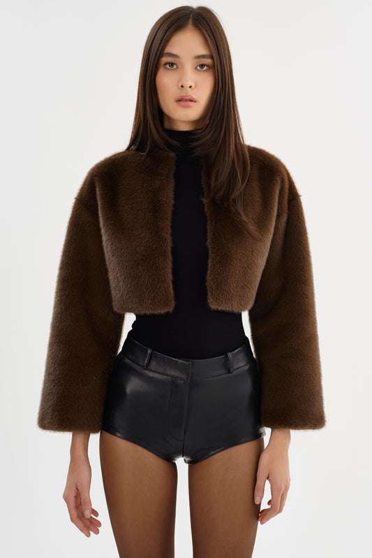 ROWDIE | Veste en Fausse Fourrure