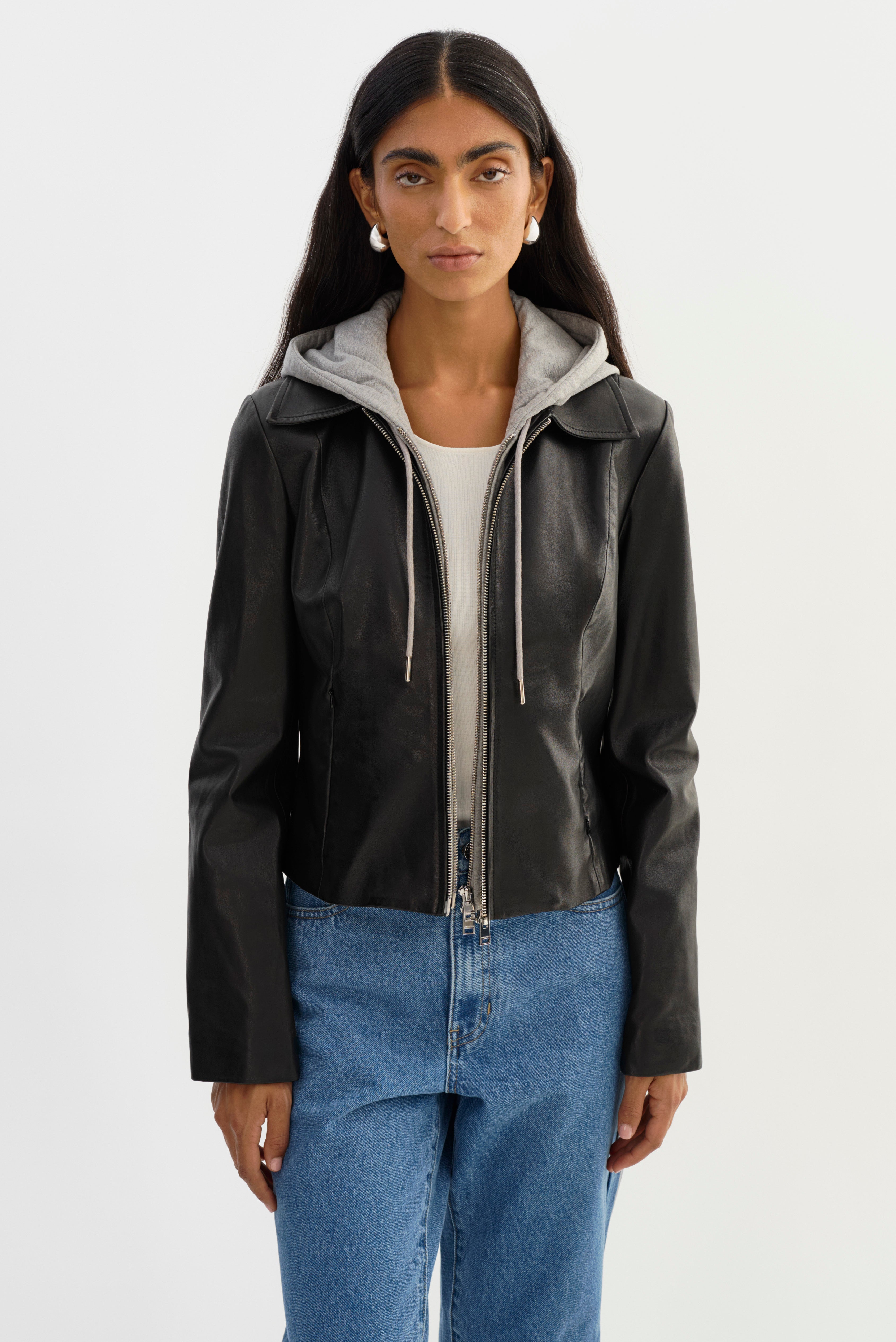 SALLY | Leather Biker Jacket