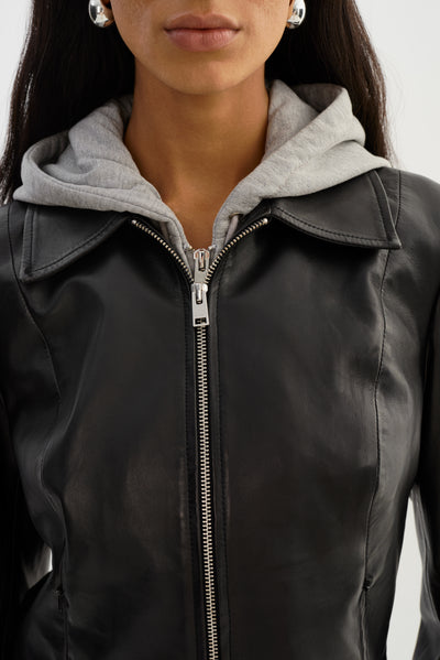 SALLY | Leather Biker Jacket