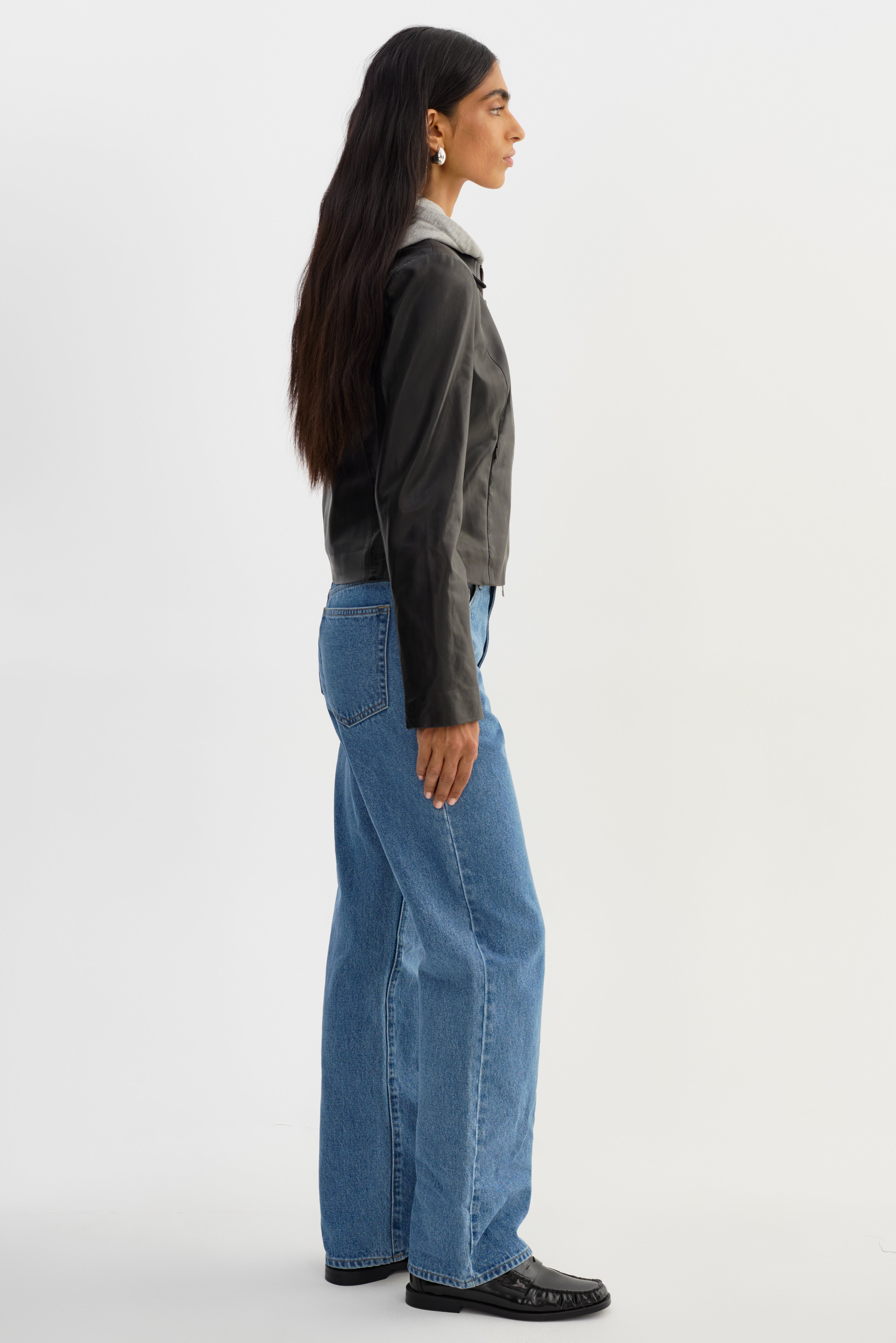 SALLY | Leather Biker Jacket